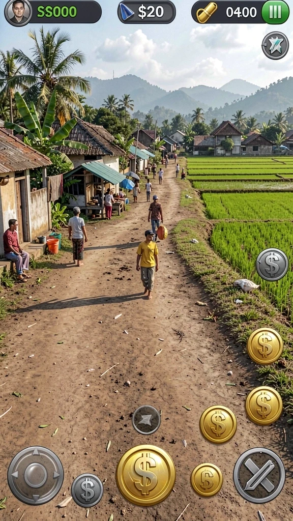 Visual permainan yang tajam dengan detail yang menawan.