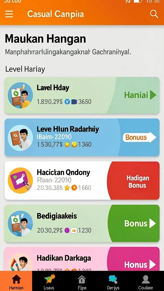 Fitur bonus yang membuat permainan semakin seru.