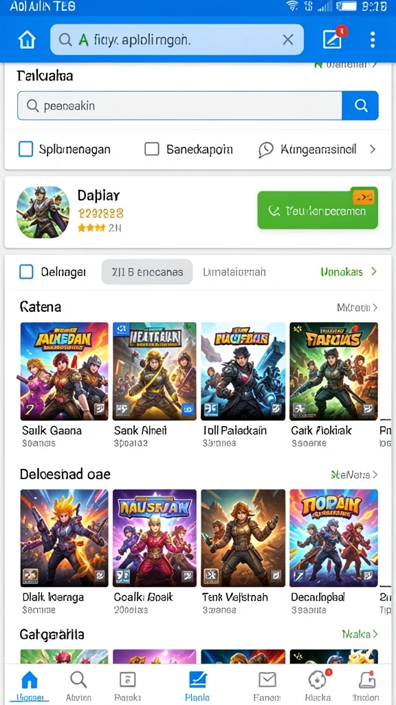 Layar kemenangan yang mengesankan setelah putaran sukses.