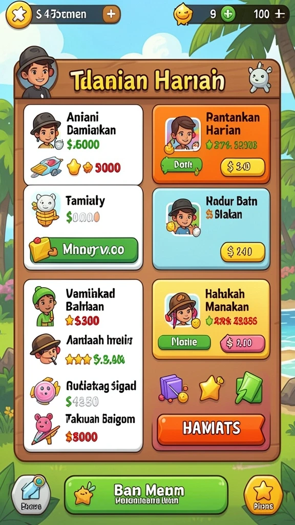 Tampilan antarmuka yang menarik dan responsif.