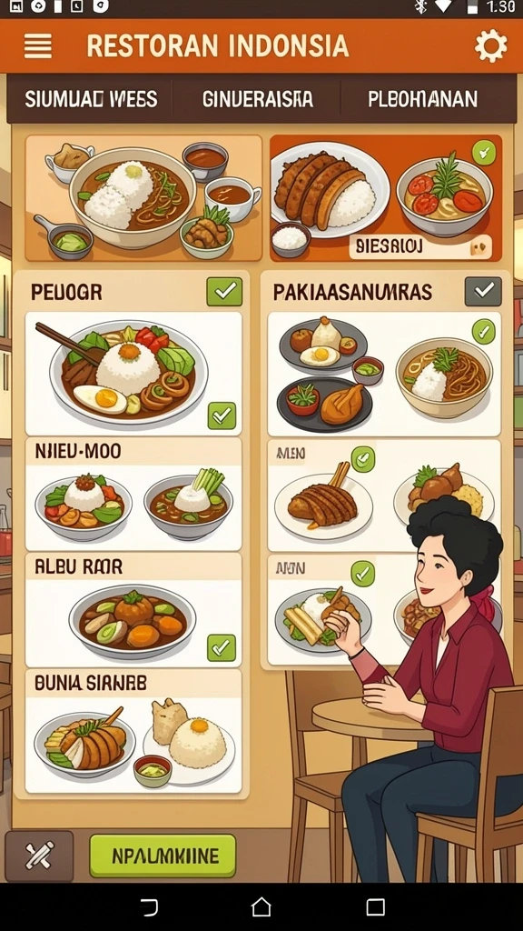 Tampilan antarmuka yang bersih dan menarik.