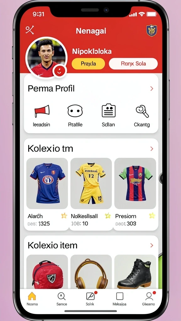 Tampilan antarmuka yang menarik dan modern.