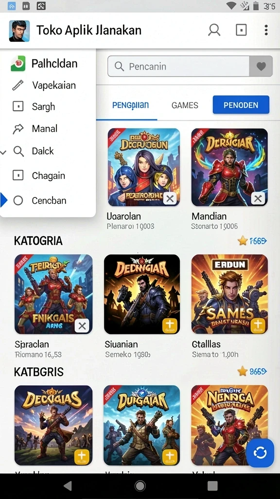 Grafik yang menawan dan penuh warna.