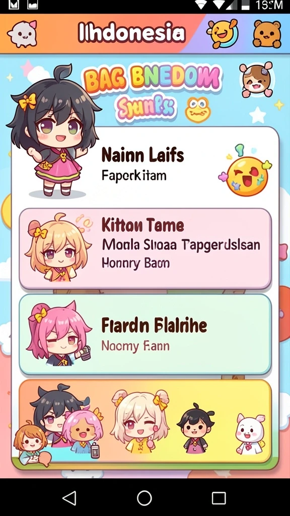 Screenshot dari berbagai tema slot yang tersedia.