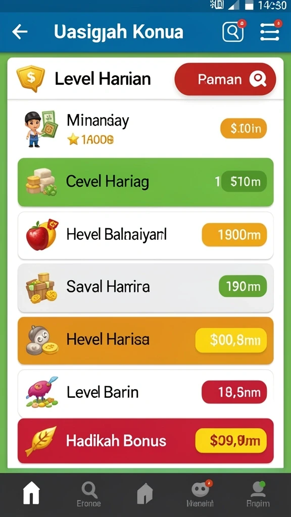Berbagai karakter unik untuk dipilih.