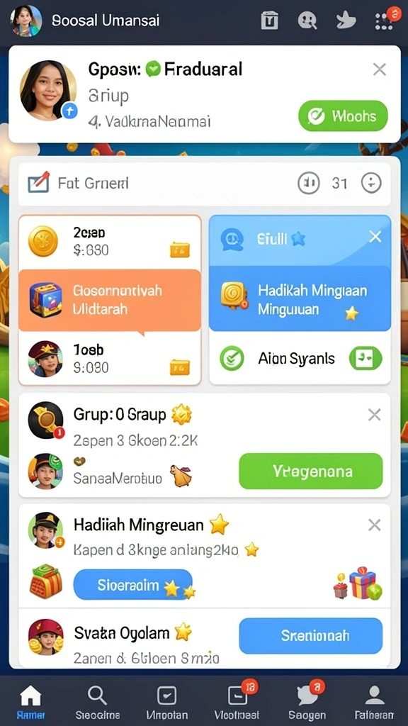 Tampilan antarmuka pengguna yang menarik dan intuitif.