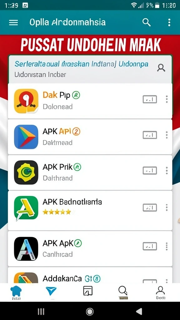 Tampilan antarmuka permainan yang modern dan user-friendly.