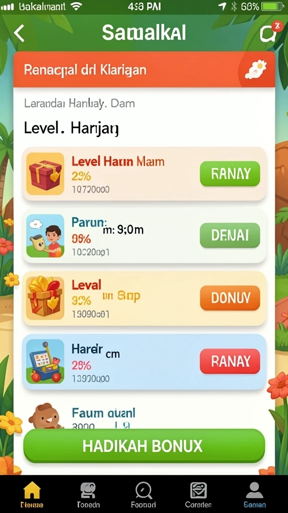 Tampilan antarmuka pengguna yang menarik.