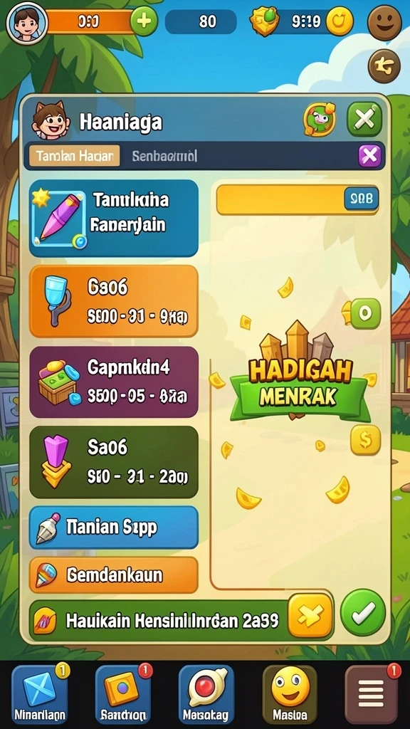 Tampilan antarmuka pengguna yang intuitif dan menarik.