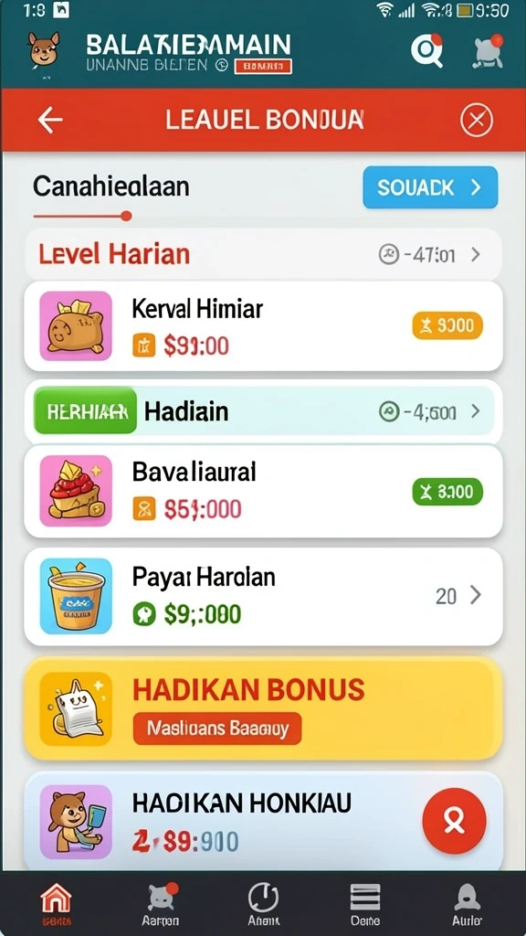 Tangkapan layar menunjukkan antarmuka permainan yang user-friendly.